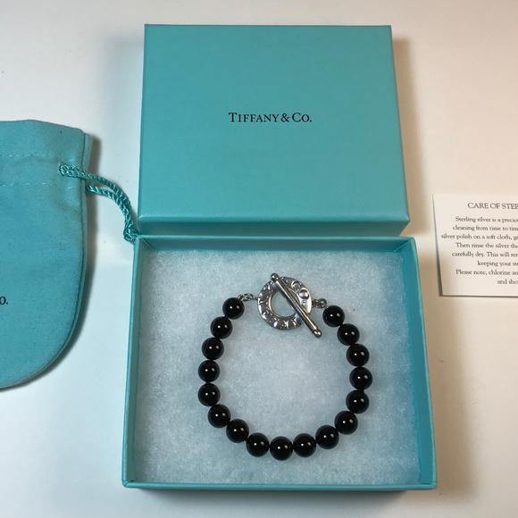 Tiffany And Co Black Onyx Bracelet 